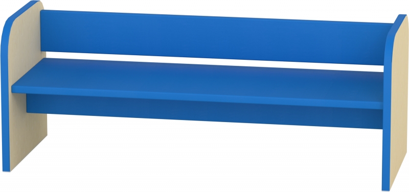 Gyermek pad - kék - 90x35x35 cm, - ülésmagasság 20 cm