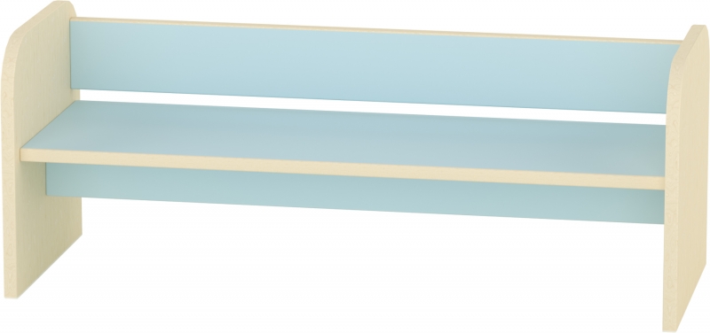 Gyermek pad - pasztellkék - 90x35x35 cm, ülésmagasság 20 cm