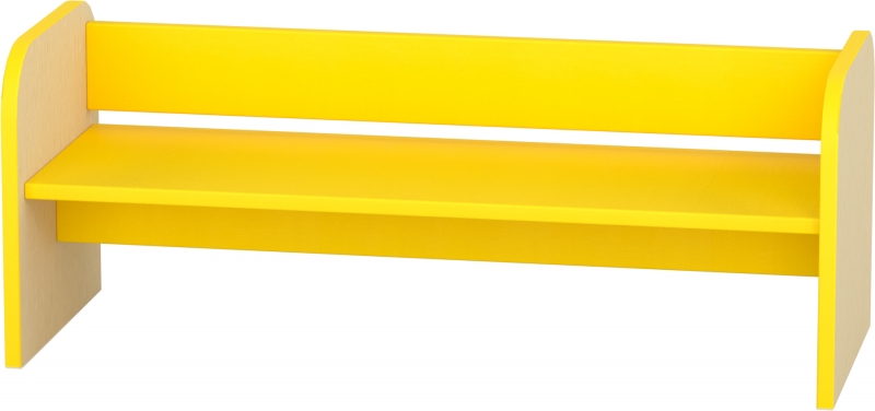 Gyermek pad - sárga - 90x35x35 cm, ülésmagasság 20 cm