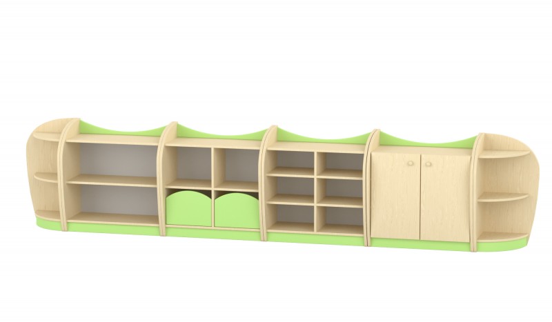 Marci szekrénysor, juhar-zöld II.