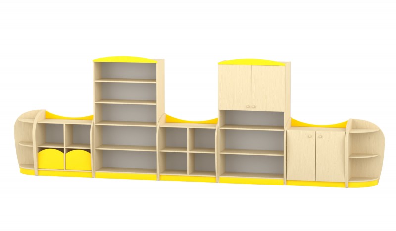 Marci szekrénysor, juhar-sárga XIII.