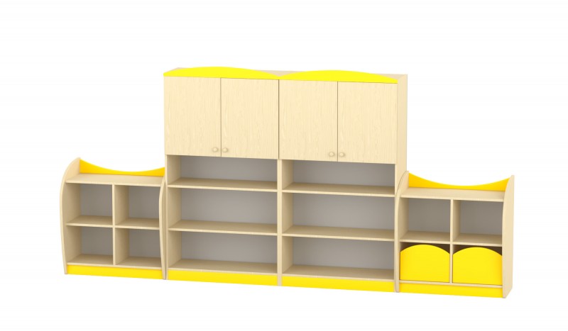 Marci szekrénysor, juhar-sárga XIV.