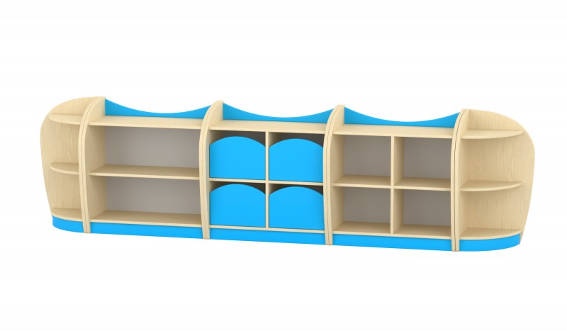 Marci szekrénysor, juhar-világoskék VI.