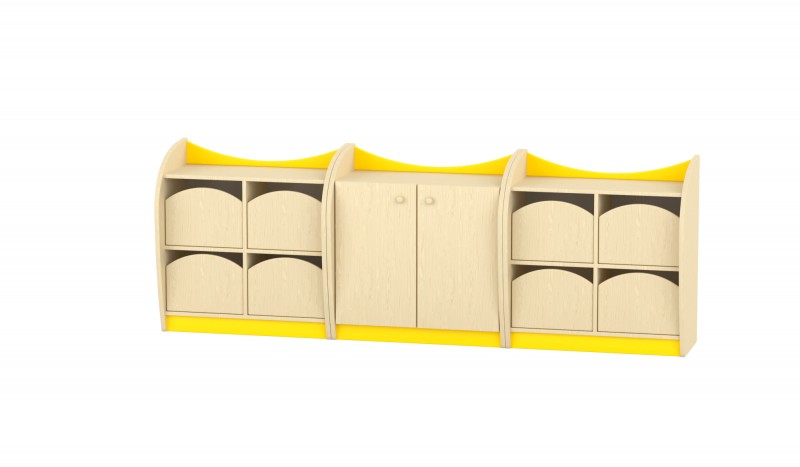 Marci szekrénysor, juhar-sárga X.