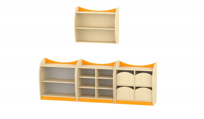 Marci szekrénysor, juhar-narancs XI.